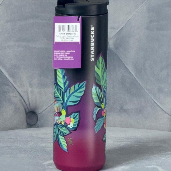 Yiqiao + Starbucks American Sign Language Stainless Steel Tumbler 16 Oz NWT - Picture 2 of 5